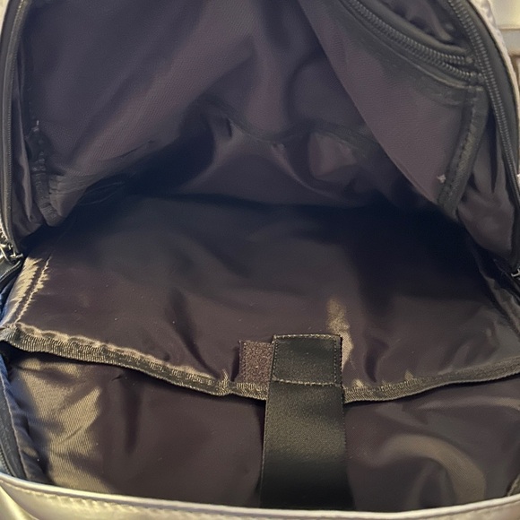 Youth Foria Silver Reflective Backpack with black Accents.  Includes 3 YF Blushe - Picture 4 of 4